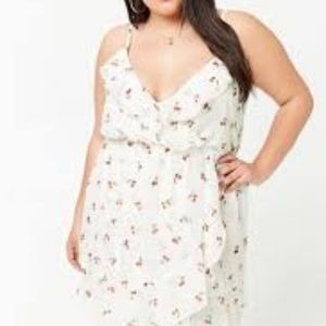 Forever 21 Cherry Print Ruffle Dress